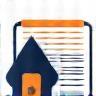 Icon representing visa document for visa facilitation